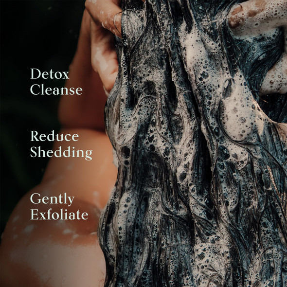 SHAZ & KIKS Balancing Clay Scrub Shampoo | Gently Exfoliate Clarify & Detoxify Scalp | Reduce Hair Shedding & Product Buildup | Indian Clay and Hibiscus | Color-Safe Sulfate-Free Natural | 90ml