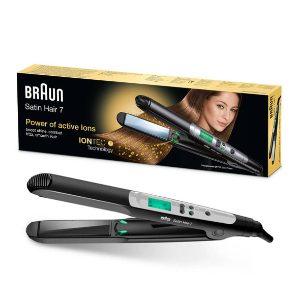 Braun Satin Hair 7 ST710 Hair Straightener With IONTEC Technology, Black