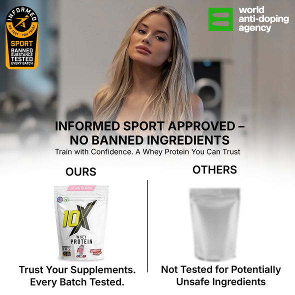 10X Athletic 10X WHEY PROTEIN - Strawberry Milkshake - 22 Servings