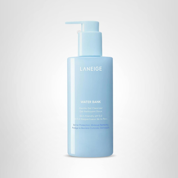 LANEIGE Water Bank Gentle Gel Cleanser: pH-Balanced & Barrier-Boosting with Blue Hyaluronic Acid