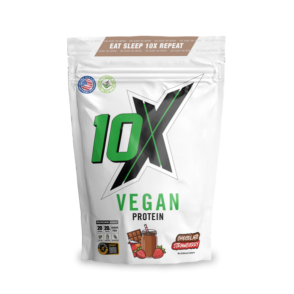 10X Athletic 10X VEGAN PROTEIN -  Chocolate Strawberry - 20 Servings