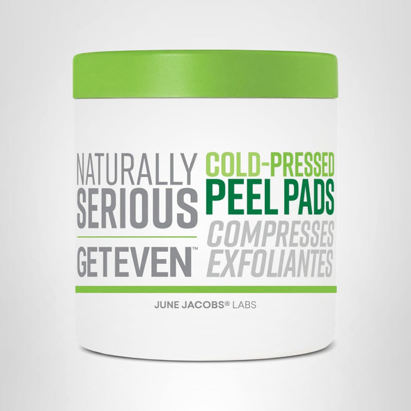 Naturally Serious | Get Even Cold-Pressed Peel Pads Exfoliating Pads For Uneven Texture Peel Pads For Sensitive Skin Vegan Skincare Cruelty-Free Skincare