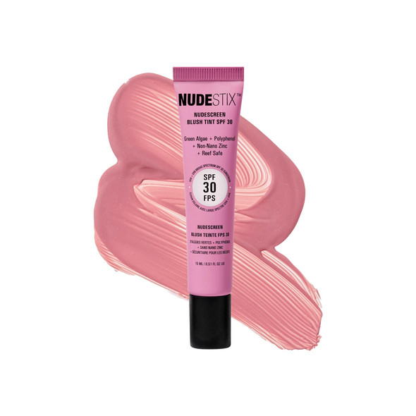 Nudestix Nudescreen Blush Tint SPF 30 – Multi-Use Liquid Blush for Cheeks Eyes & Lips with Mineral Sunscreen | Broad-Spectrum UVA/UVB & Blue Light Protection