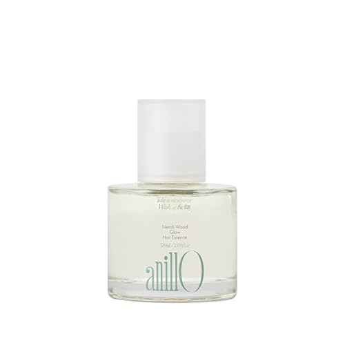 ANILLO Rosy Night Repair Hair Essence with Damask Rose Extract Rosehip Oil Peptide Complex for Dry Damaged Frizzy Hair - Musky Floral Scent Vegan Paraben- 50ml / 1.69 fl. Oz