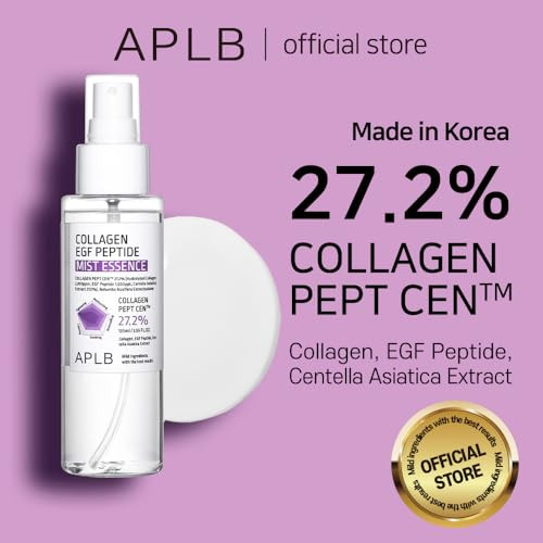 APLB Collagen EGF Peptide Mist Essence  COLLAGEN PEPT CEN 27.2% 3.55 FL.OZ/Korean Skincare Elasticity care Replenishing moisture Revitalize for gentle and improve skin texture