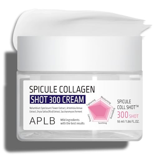 APLB Spicule Collagen Shot 300 Cream  SPICULE COLL SHOT 300 1.86 FL.OZ/Korean Skincare Gentle Exfoliation Elasticity Care Long lasting hydration Revitalize for gentle and improve skin texture