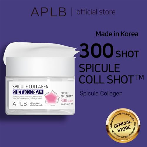 APLB Spicule Collagen Shot 300 Cream  SPICULE COLL SHOT 300 1.86 FL.OZ/Korean Skincare Gentle Exfoliation Elasticity Care Long lasting hydration Revitalize for gentle and improve skin texture