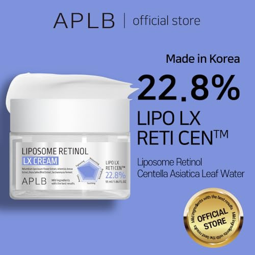 APLB Liposome Retinol LX Cream  LIPO LX RETI CEN 22.8% 1.86 FL.OZ/Korean Skincare Efficient absorption Elasticity Care Wrinkle Care Revitalize for gentle and improve skin texture