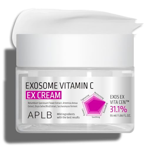 APLB Exosome Vitamin C EX Cream  EXOS EX VITA CEN 31.1% 1.86 FL.OZ/Korean Skincare Efficient absorption Dark spots Elasticity Care Revitalize for gentle and improve skin texture