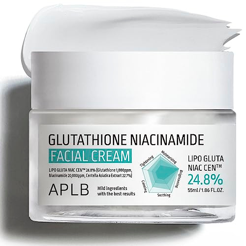 APLB Glutathione Niacinamide Facial Cream  LIPO GLUTA NIAC CEN 24.8% 1.86 FL.OZ/Korean Skincare Deep hydration Niacinamide Improve skin elasticity Improve skin texture