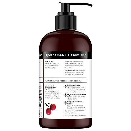 ApotheCARE Essentials The Booster Conditioner Rosehip Oil Geranium Aloe Vera 12 oz