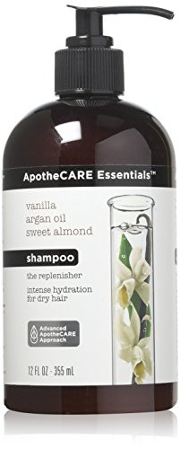 ApotheCARE Essentials The Replenisher Moisturizing Shampoo Vanilla Argan Oil Sweet Almond 12 oz