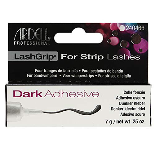 Ardell Lashgrip Eyelash Adhesive for Strip Lashes – Dark Waterproof Eye Lash Glue Long-Lasting 0.25 oz 2-Pack