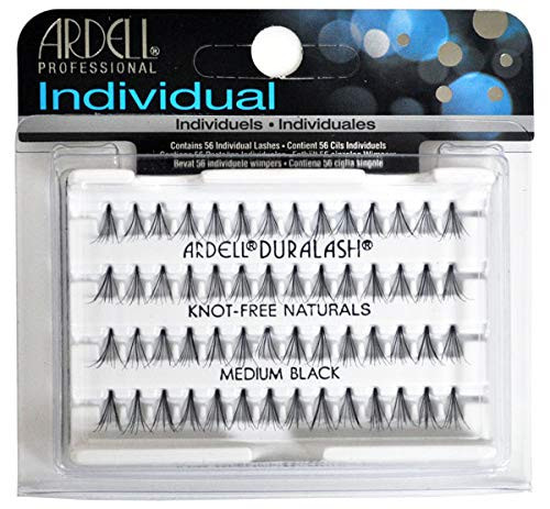 Ardell Duralash Naturals Flares Knot- Medium Black 56 Count (Pack of 6)