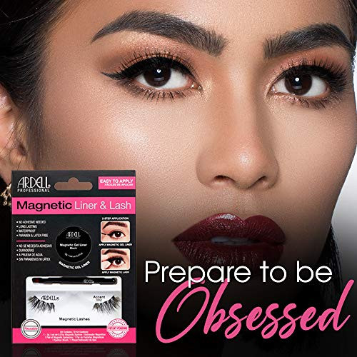Ardell Magnetic Gel EyeLiner & False Lashes Accent 002 1 set Black