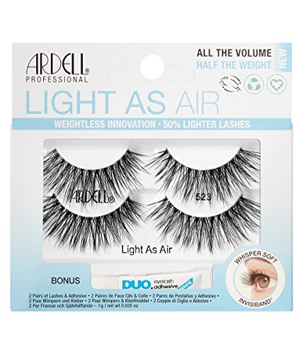 Ardell Light As Air 523 Lashes 2 Pairs + 1 gram DUO Pipette
