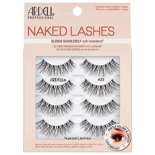 Ardell  Lashes 420 Multipack Lightweight Natural Look Invisiband for Comfort Perfect for Everyday Wear 4-Pairs 1-Pack