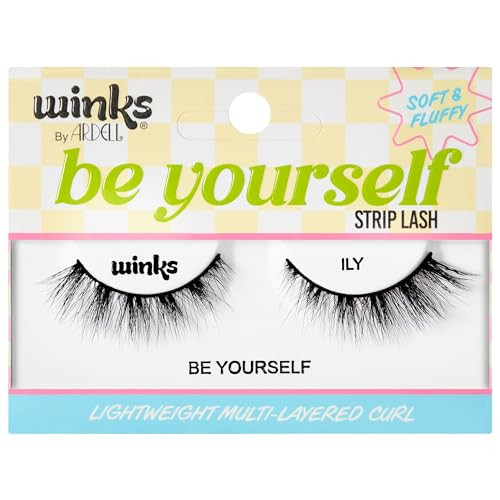 Ardell Winks Be Yourself Lashes ILY Eye-Enhancing Black Strip Lash 1-pair
