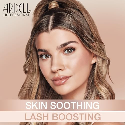 Ardell Nourish Lashes 753 – Wispy Natural False Eyelashes with Peptides & Biotin Infused Band Lash Glue Included Fluffy Strip Lashes for Sensitive Eyes