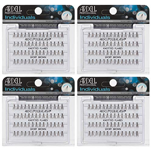 Ardell DIY Lash Clusters Individual Lashes - Short Black Cluster Eyelash Extensions Eyelash Clusters Lash Extension for a Natural Customizable Look 4 Pack