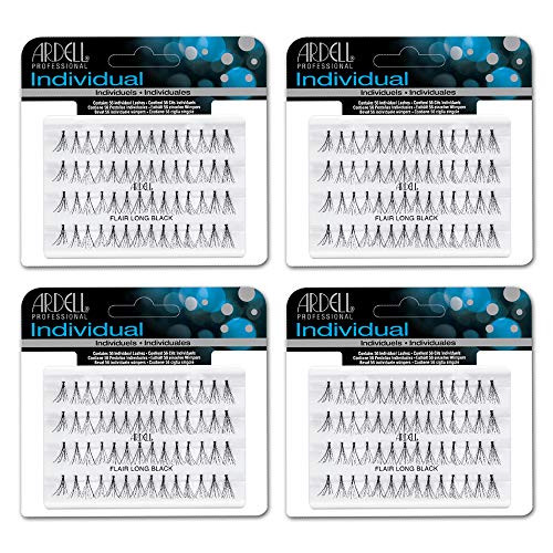 Ardell DIY Lash Clusters Individual Lashes - Short Black Cluster Eyelash Extensions Eyelash Clusters Lash Extension for a Natural Customizable Look 4 Pack