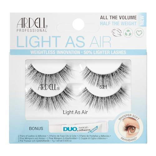 Ardell Light As Air 523 plus a Bonus DUO Adhesive 1g Clear