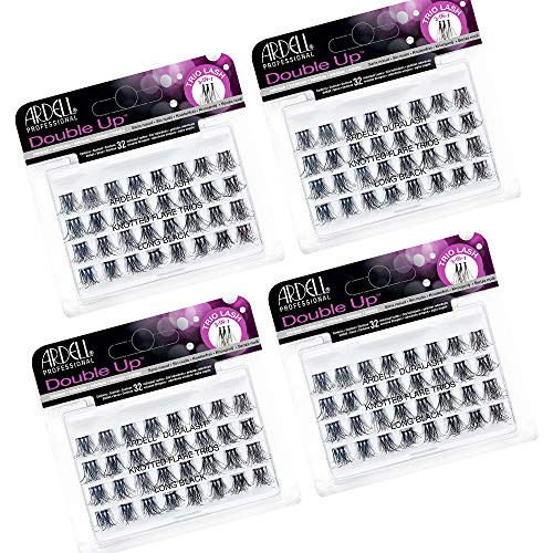 Ardell False Eyelashes Double Trio Individuals Short Black 4 Pack