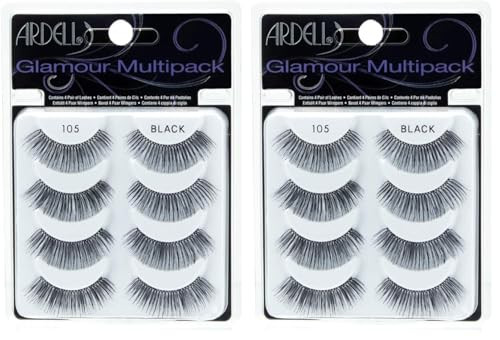 Ardell Multipack 105 False Lashes Glamour Fake Eyelash 1 pack x 4 pairs