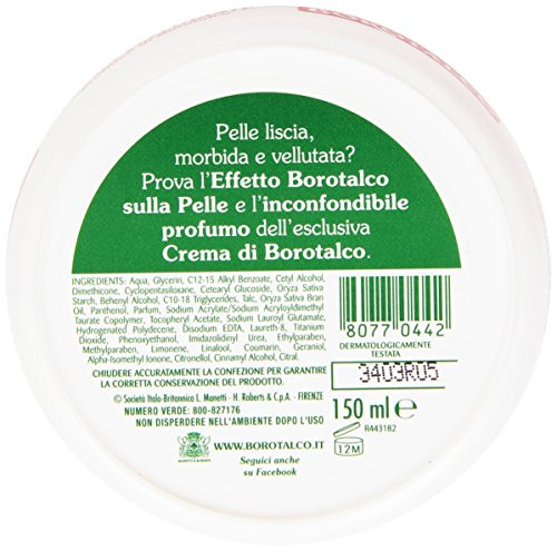 Borotalco Manetti & Roberts: Borotalco Scented Smoothing Cream  150ml  5.07fl.oz  [ Italian Import ]