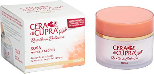 Cera di Cupra Plus"Rosa per Pelli Secche" Cream for Dry Skin Anti-age Formula - 3.4 Fluid Ounces (100ml) Jar [ Italian Import ]