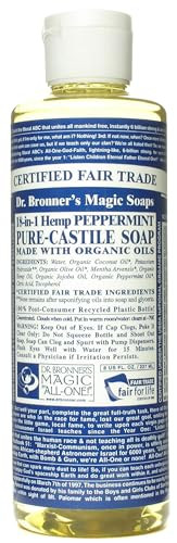 Dr. Bronner's Dr. Bronners Peppermint 8oz. Castile Soap (3 Pack)