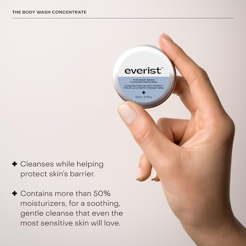 Everist The Body Wash Concentrate Plant-Based Carbon Neutral 50+ Washes Travel Mini 0.7 fl oz