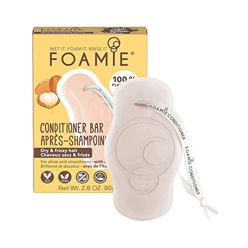 Foamie Natural Hair Conditioner Bar Soap- Solid Conditioner for Dry & Damaged Hair Repair Conditioner Hibiscus Plastic  Cruelty Paraben and Sulfate
