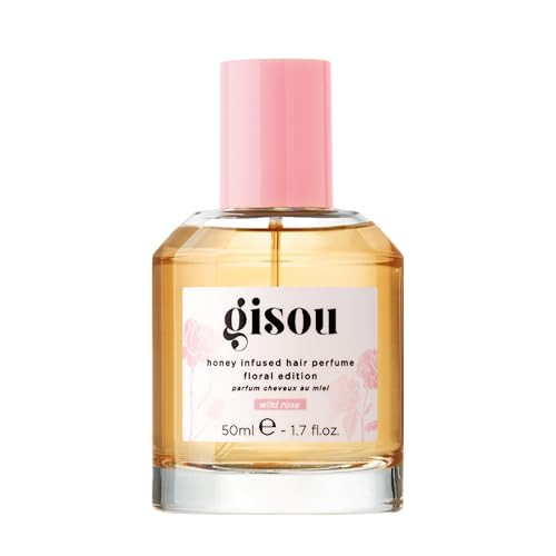 Gisou Honey Infused Hair Perfume – Long-Lasting Hair Fragrance with Mirsalehi Honey & Argan Oil Wildflower Honey scent 1.7 Fl Oz