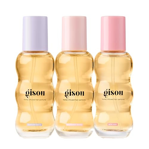 Gisou Hair Perfume Mini Variety Packs (0.5 Fl Oz Glaze Scents Trio)
