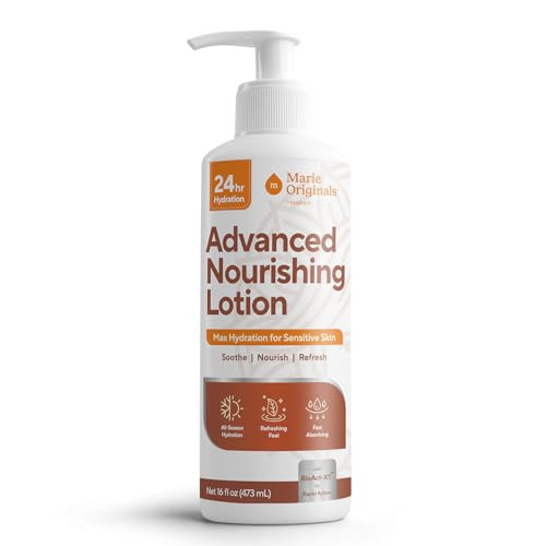 Marie Originals Advanced Nourishing Lotion Daily Moisturizer for Dry & Sensitive Skin Lightweight Fast-Absorbing Hydrating Body Cream with Oat Jojoba & Olive Oil Non-Greasy Formula 16 fl oz