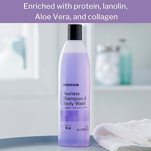 McKesson Tearless Shampoo and Body Wash with Aloe and Vitamin E Lavender Scent 8 oz 1 Count