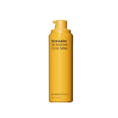 Nécessaire The Mineral Sunscreen SPF 30 PA+++. For The Body. Broad Spectrum. Zinc Oxide Hyaluronic Acid Niacinamide. Hydrate. Protect Against Sun Damage + Premature Aging. Dermatologist-Tested 5.1oz