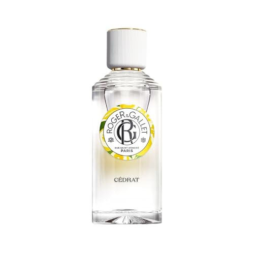 ROGER & GALLET Roger&Gallet Beneficial Perfumed Water 100ml - Women's Perfume with Citron Zest Cardamom Basil Thyme - Long Lasting Fragrance - Parfum Femme with Natural Ingredients Energizing Properties - Cédrat