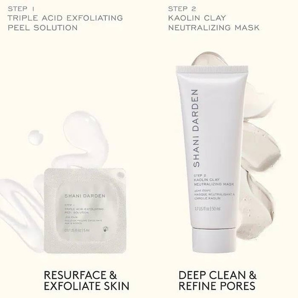 SHANI DARDEN Mini Triple Acid Signature Peel +  ENTEL Aqua Masque Pack 1 Count (Pack of 1)