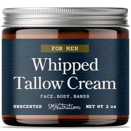 SMNutrition Beef Tallow Honey Balm  Face & Body  With Organic Honey Beeswax & Olive Oil  Face Moisturizer & Body Balm  Grass Fed Beef Tallow for Skin Support  Paraben BPA & Cruelty-  Unscented 2 oz
