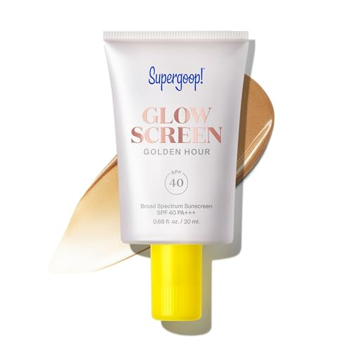 Supergoop Glowscreen SPF 40 Golden Hour (Bronze Glow) - 1.7 fl oz - Glowy Primer + Broad Spectrum Tinted Sunscreen - Helps Filter Blue Light - Hydration - Hyaluronic Acid & Vitamin B5