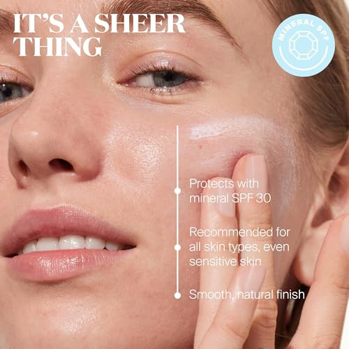 Supergoop Mineral Sheerscreen SPF 30 PA+++ 0.5 fl oz - Pack of 2 - Mineral Broad Spectrum Face Sunscreen + Primer + Helps Filter Blue Light - Satin Finish - For All Skin Types