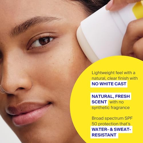 Supergoop PLAY Everyday Sunscreen Stick SPF 50 - Lightweight Non-Greasy Formula - Natural Finish - Fragrance  - Water & Sweat Resistant - All Skin Types - 1.4 fl oz