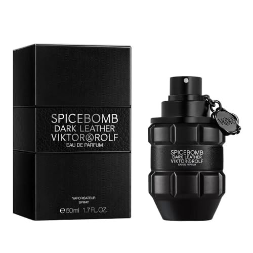 Viktor&Rolf - Spicebomb Dark Leather Eau de Parfum - Woody & Spicy - Cologne for Men - With Notes of Leather Incense & Musk - 1.7 Fl Oz