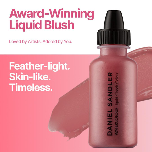 Daniel Sandler Watercolor Liquid Blush — Buildable Blendable & Long-Lasting Liquid Blush for Cheeks Lips & Eyes — Lightweight & Water Resistant — For All Skin Types — Spicey