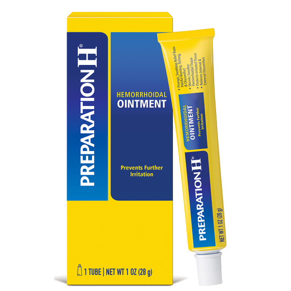 Preparation H Hemorrhoid Ointment Itching Burning and Discomfort Relief - 1 Oz Tube