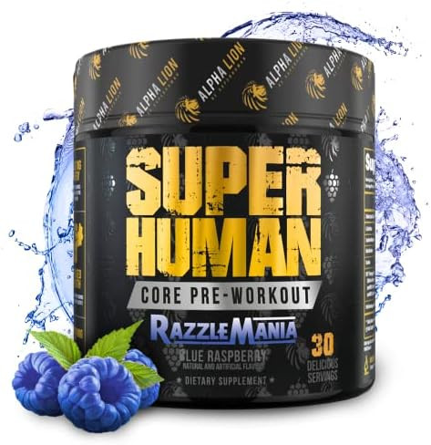 Alpha Lion Core Pre Workout With Creatine For Performance Beta Alanine For Muscle Lcitrulline For Pump & Trisource Caffeine For Sustained Energy (30 Servings King Lemonade Flavor)