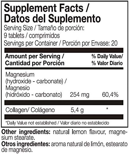 Ana Maria Lajusticia Marine Collagen With Magnesium (180 Tabs) Kosher Halal Lactose Gluten