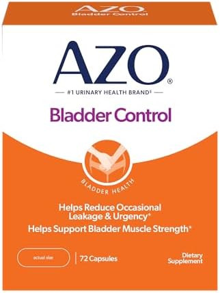 Azo Bladder Control With Goless Daily Supplement Helps Reduce Occasional Urgency Helps Reduce Occasional Leakage Due To Laughing Sneezing And Exercise 54 Count Capsules